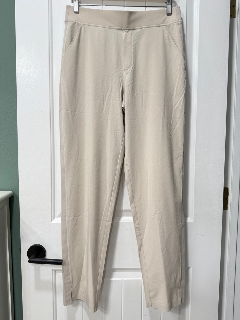 Athleta Beige Women's Stretch Straight-Leg Pants